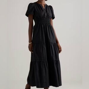 NWT Quince Organic Cotton Tiered Maxi Dress